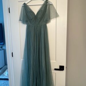 Revelry Maxi Dress in Sage Green